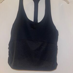 Fabletics Mesh Racerback Crop Top w/ Built-In Bra